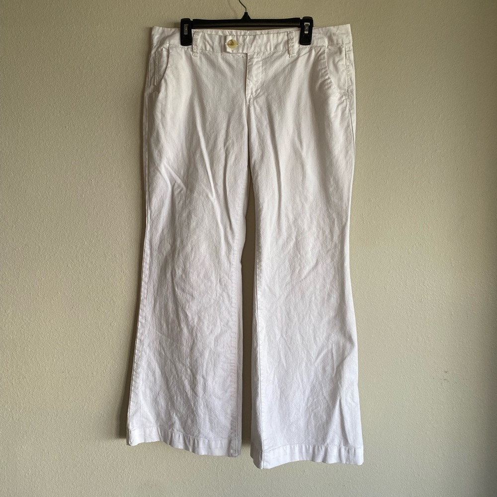 a.n.a White Midrise Wide Leg Pants